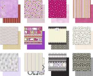 Ursus PREM.GLIT.SCRAPB.PAPER BLOCK 12"x12",VERS.11