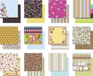 Ursus PREM.GLIT.SCRAPB.PAPER BLOCK 12"x12",VERS.12