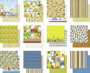 Ursus PREM.GLIT.SCRAPB.PAPER BLOCK 12"x12",VERS.13