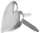 Ursus CLASSIC BRADS (4MM), HERZEN 1, SILBER