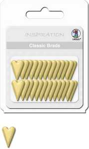 Ursus CLASSIC BRADS (4MM), HERZEN 2, GOLD