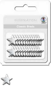 Ursus CLASSIC BRADS (4MM), STERNE SILBER
