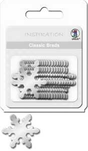 Ursus CLASSIC BRADS (4MM), SCHNEEFLOCKE SILBER