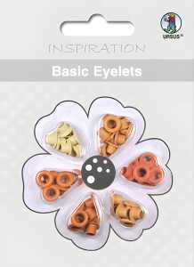 Ursus BASIC EYELETS ROUND 3MM,60ST.ORANGE