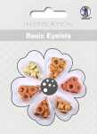 Ursus BASIC EYELETS ROUND 3MM,60ST.ORANGE