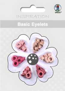 Ursus BASIC EYELETS ROUND 3MM,60ST.ROSA