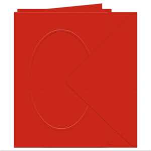 Ursus PASSEPARTOUTK./UMSCHL.DIN A6,OVAL,5P.RUBINROT