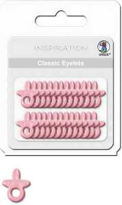 Ursus CLASSIC EYELETS 2-4MM,26ST.SCHNUL.ROSA