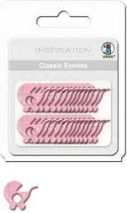 Ursus CLASSIC EYELETS 2-4MM,26ST.KINDERW.ROSA