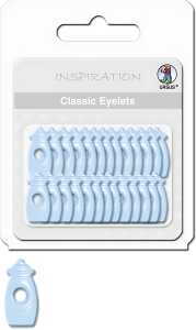 Ursus CLASSIC EYELETS 2-4MM,26ST.BABYFLA.BLAU