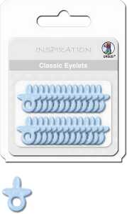 Ursus CLASSIC EYELETS 2-4MM,26ST.SCHNU.BLAU