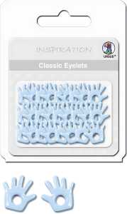 Ursus CLASSIC EYELETS 2-4MM,26ST.HÄN.R+LI.BL