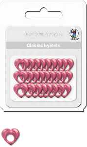 Ursus CLASSIC EYELETS 2-4MM,26ST.HERZEN1,ROT
