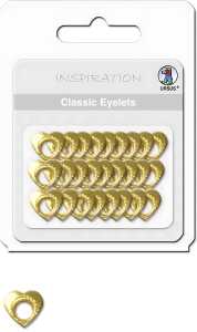 Ursus CLASSIC EYELETS 2-4MM,26ST.HERZEN1,GOLD