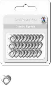 Ursus CLASSIC EYELETS 2-4MM,26ST.HERZEN1,SILB