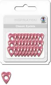 Ursus CLASSIC EYELETS 2-4MM,26ST.HERZEN2,ROT