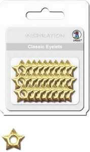 Ursus CLASSIC EYELETS 2-4MM,26ST.STERNE GOLD