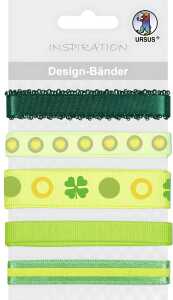 Ursus DESIGN-BÄNDER 90CM,5B.VIEL GLÜCK SORT.