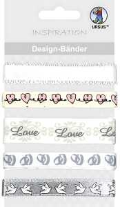 Ursus DESIGN-BÄNDER 90CM,5B.HOCHZEIT SORT.