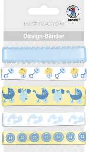 Ursus DESIGN-BÄNDER 90CM,5B.BABY JUNGE SORT.