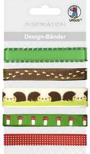 Ursus DESIGN-BÄNDER 90CM,5B.GLÜCKSPILZE 2 S.