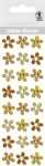 Ursus GLITTER STICKER "BLÜTEN",24ST.GELB