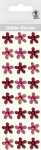 Ursus GLITTER STICKER "BLÜTEN",24ST.ROT