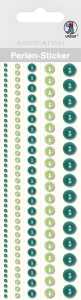 Ursus PERLEN STICKER BORDÜREN "RUND",5ST.5GRÖ.GRÜN