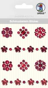 Ursus SCHMUCKST.STICKER "MEDAILLONS",8ST.ROT