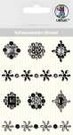 Ursus SCHMUCKST.STICKER "MEDAILLONS",8ST.SCHWARZ