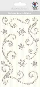 Ursus SCHMUCKST.STICKER "ORNAMENTE",8ST.SILBER