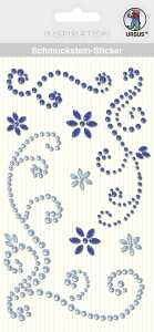 Ursus SCHMUCKST.STICKER "ORNAMENTE",8ST.BLAU