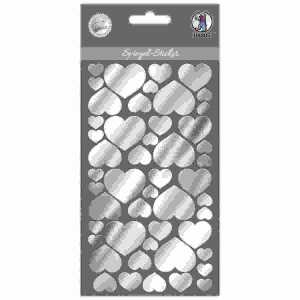 Ursus SPIEGEL-STICKER SILBER, HERZEN, MOTIV 01