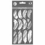 Ursus SPIEGEL-STICKER SILBER, FEDERN, MOTIV 03