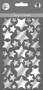 Ursus SPIEGEL-STICKER SILBER, STERNE, MOTIV 05