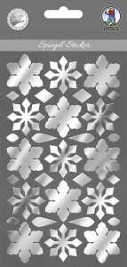 Ursus SPIEGEL-STICKER SILBER, EISKRISTALLE, MOTIV 06