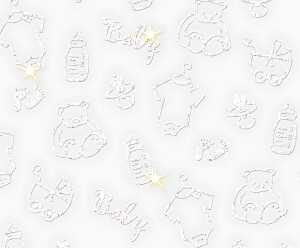 Ursus TRANSP.PAPIER "WHITE LINE GLITTER"180G.A4,5BL. 4008525730408