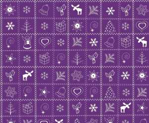 Ursus TRANSP.115G.DIN A4,5BL.COUN.CHRISTM.VIOLETT
