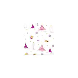 Ursus TRANSP.ROLLE 115G.50x61CM,MAGIC CHRISTM.PINK