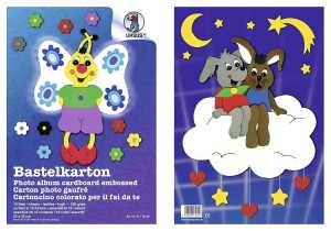 Ursus BASTELKTN.GEP.220G.23x33CM,10BL.10F.SORTIERT