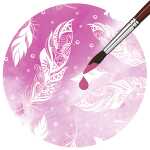 Ursus ZAUBERPAPIER 250G.48X67CM,FEDERN