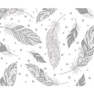 Ursus ZAUBERPAPIER 250G.23X33CM,10BL.FEDERN