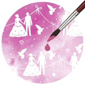 Ursus ZAUBERPAPIER 250G.A4,10BL.HOCHZEIT