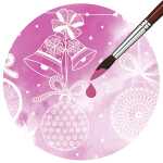 Ursus ZAUBERPAPIER 250G.A4,10BL.WEIHNACHTSKUGELN