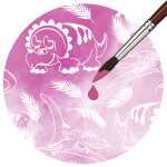 Ursus ZAUBERPAPIER 250G.A4,10BL.DINO