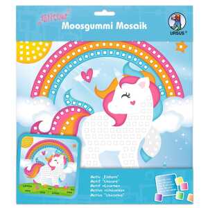 Ursus MOOSGUMMI MOSAIK "GLITTER EINHORN"
