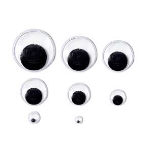 Ursus WACKELAUGEN 3MM,100 STÜCK RUND