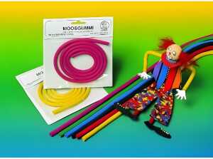 Ursus MOOSGUM.HOHLSCHNÜRE 8MM,75CM MITTELBLAU