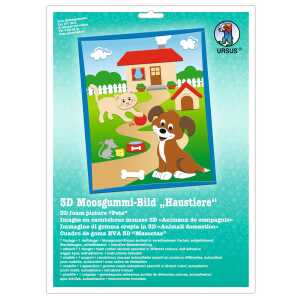 Ursus MOOSGUMMI-BILD 3D "HAUSTIERE"
