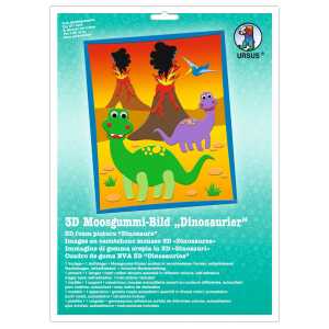 Ursus MOOSGUMMI-BILD 3D "DINOSAURIER"
